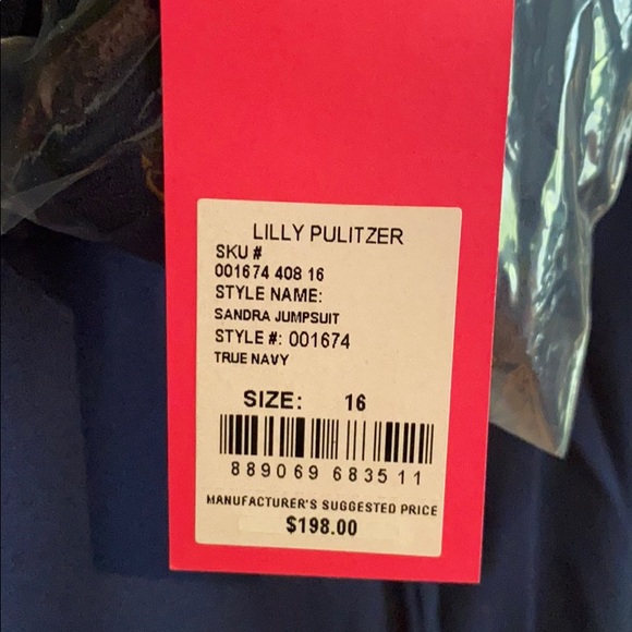 BNWT Lilly Pulitzer Sandra Jumpsuit Sz 16 - Picture 5 of 6